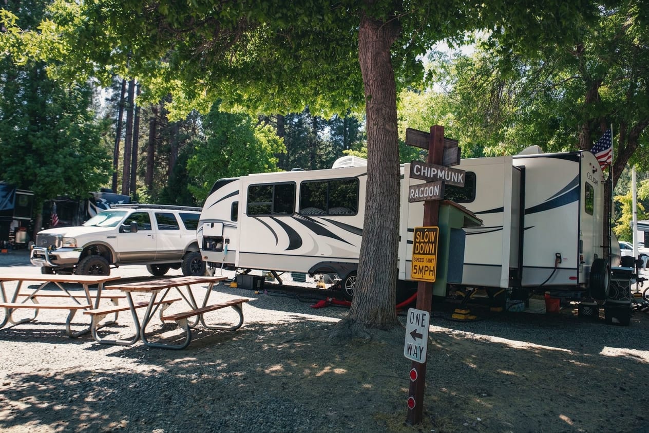 RV sites with full hook-ups at Outdoorsy Yosemite